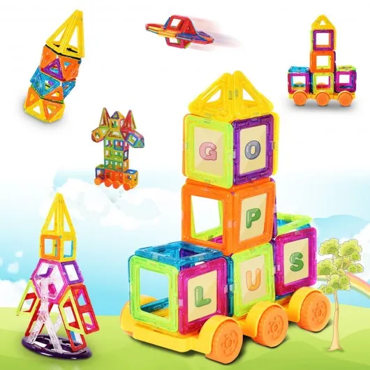 158 pcs Magical Magnetic Construction Building Blocks