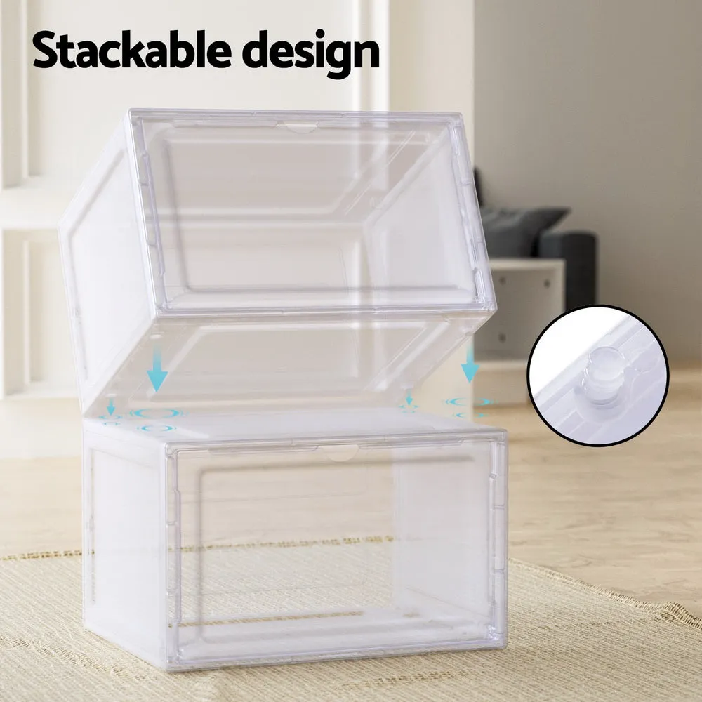 Artiss DIY Shoe Box Set of 6 Stackable Magnetic Door