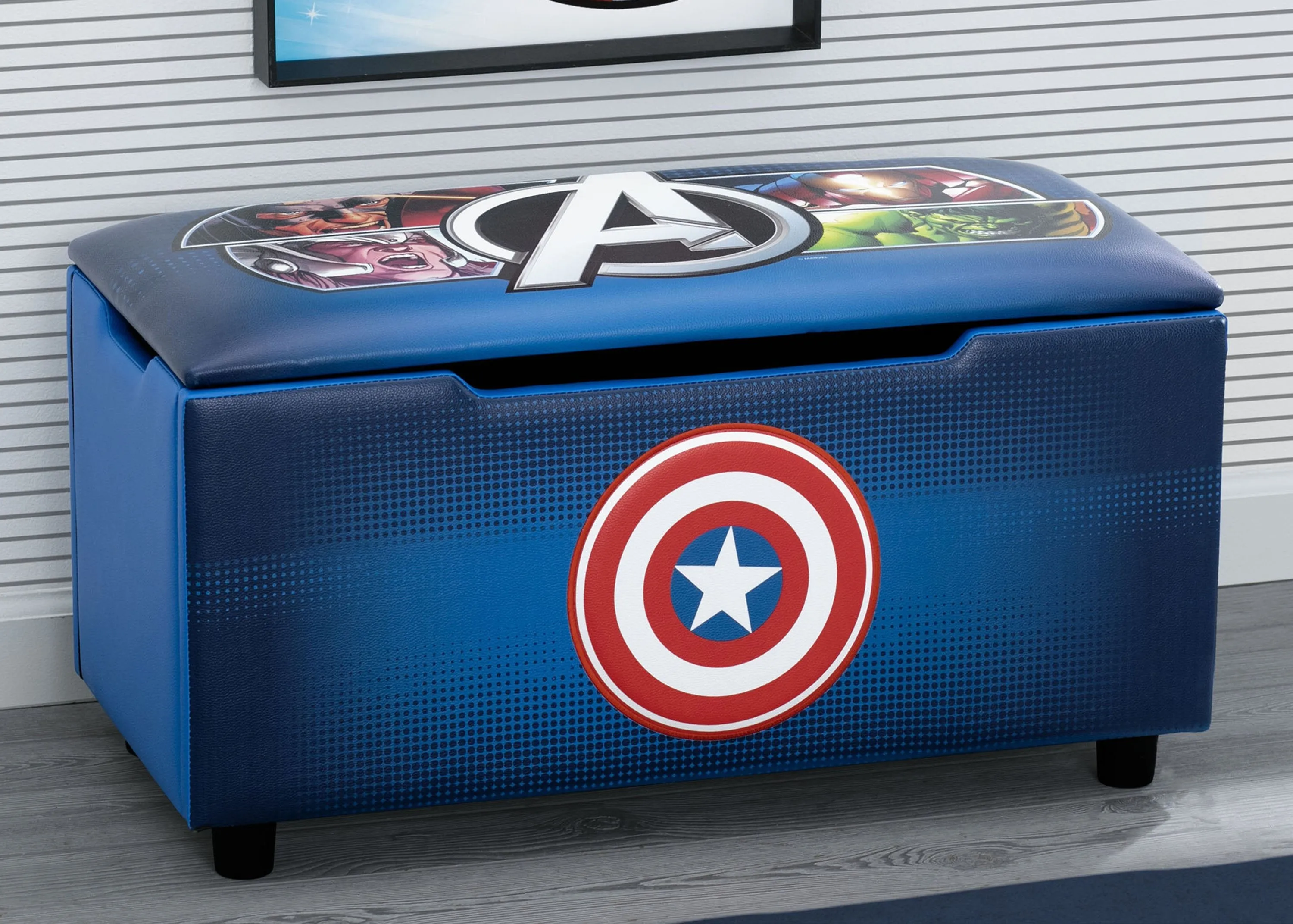 Avengers Upholstered Storage Bench for Kids