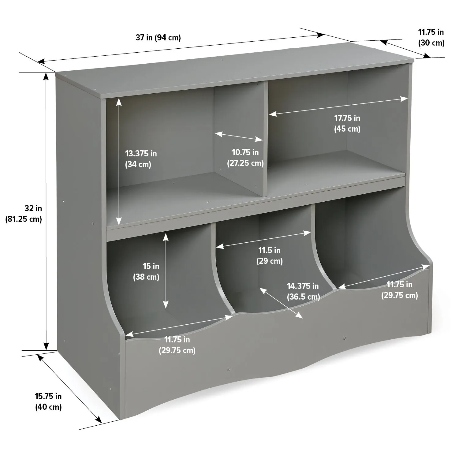 Badger Basket Multi-Bin Storage Cubby