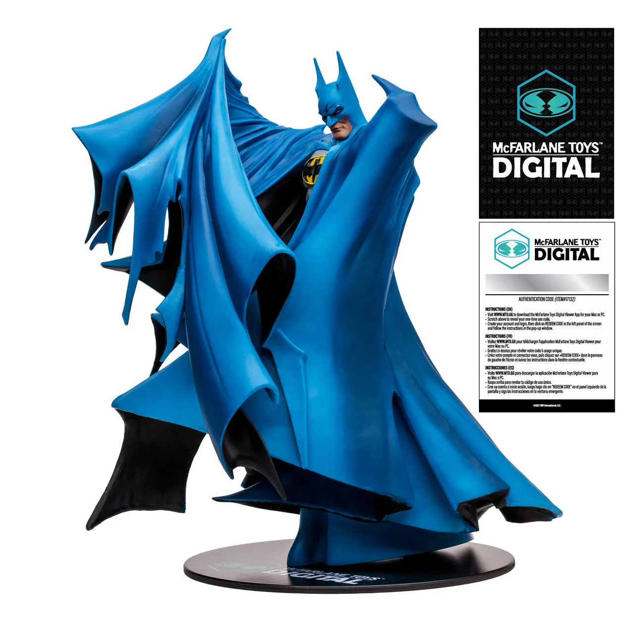 Batman by Todd McFarlane 1:8 Scale PVC Statue (Blue) w/Digital Collectible - McFarlane Toys