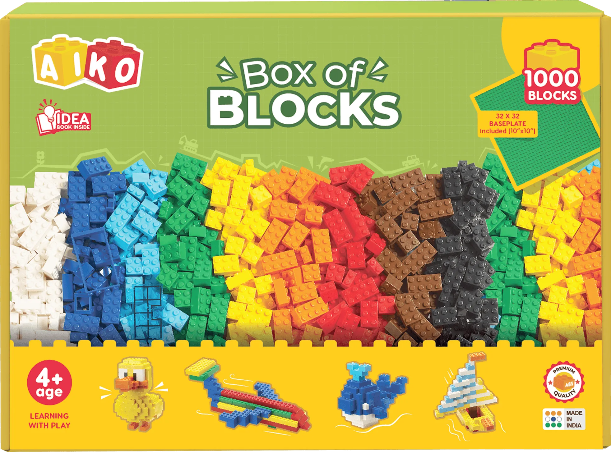 Box of Blocks 500-Piece Building Blocks