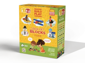 Box of Blocks 500-Piece Building Blocks