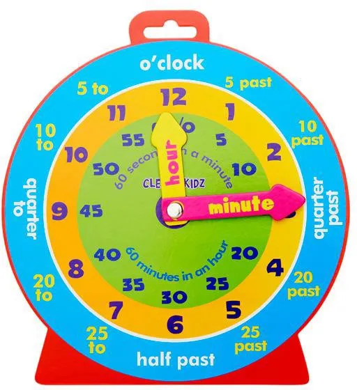 Clever Kidz Magnetic Clever Clock