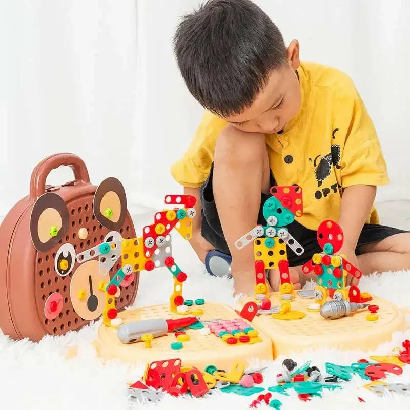 Creative Puzzle Blocks Screwdriver & Electric Drill Set