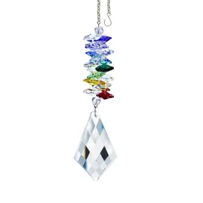 Crystal Ornament Clear Crystal Kite Prism Colorful Swarovski Crystals 5-inch