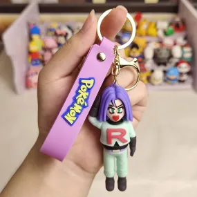 Cute 3D James Silicone Keychain | Hook N Lanyard | 15 CM|