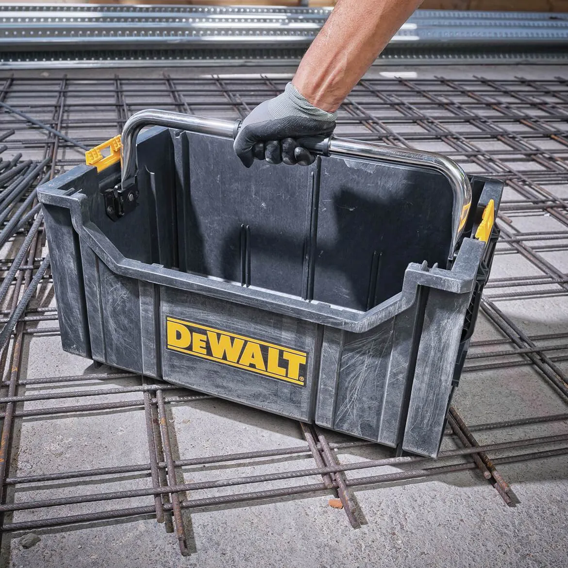 DeWALT DWST08206 TOUGHSYSTEM Stackable Multi-Grip Tool Box Tote