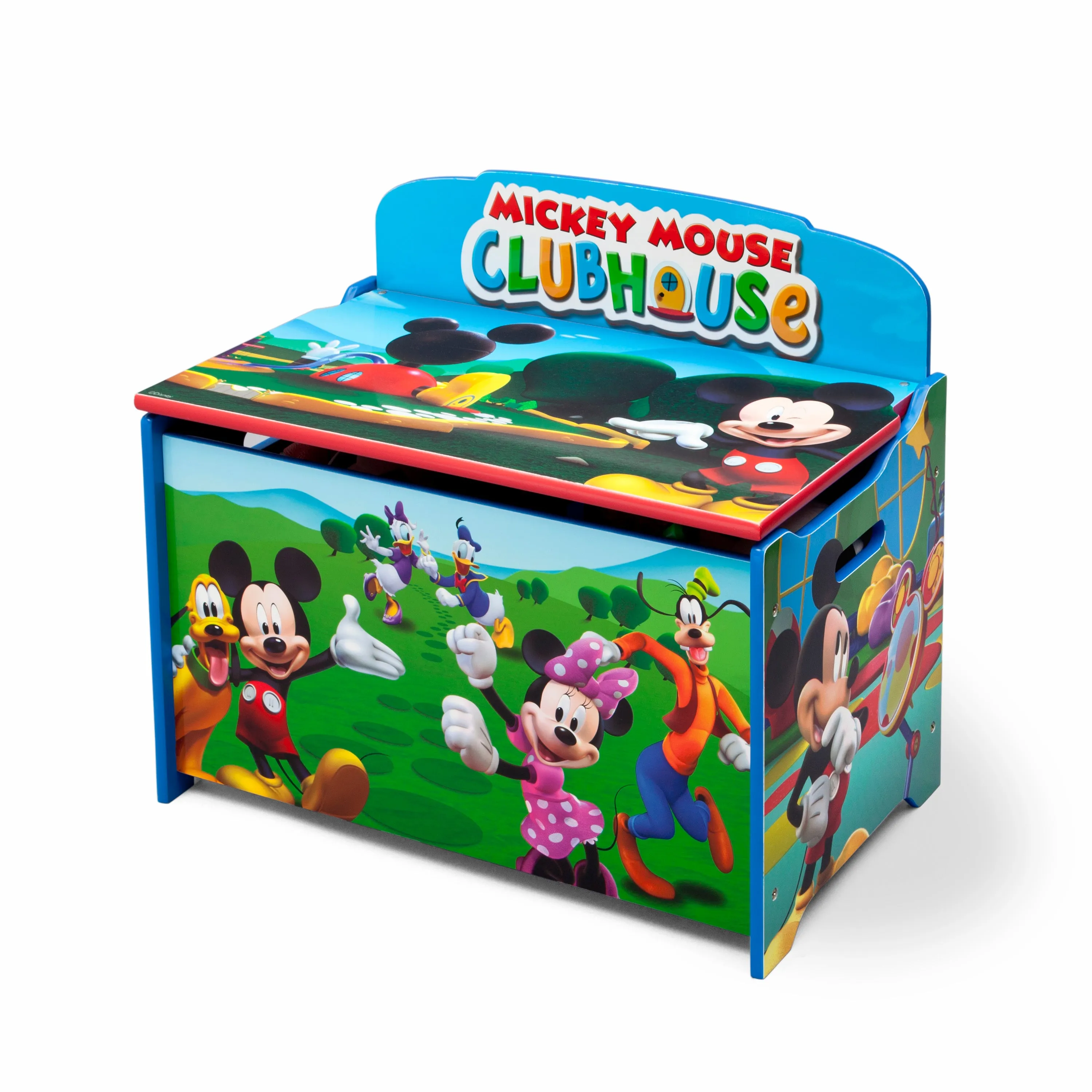 Disney Mickey Mouse 4-Piece Playroom Set - Includes Table with 2 Chairs and Deluxe Toy Box