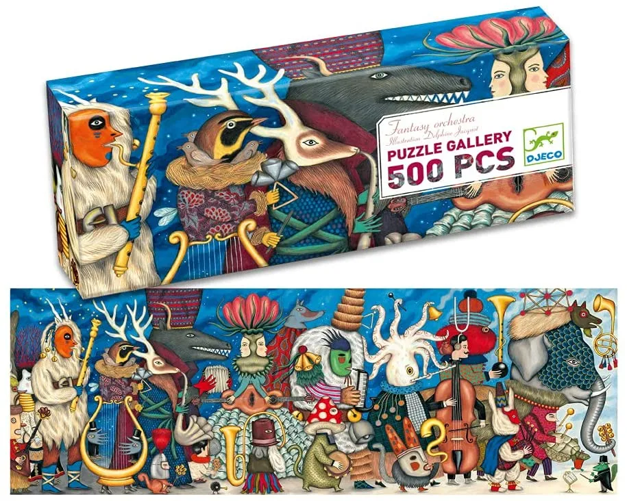 Djeco - Puzzle Gallery 500pcs - Fantasy Orchestra