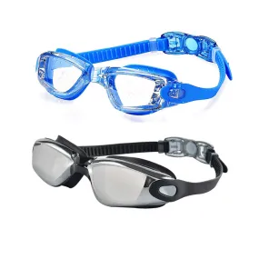 Electroplating Colorful Swimming Glasses HD Waterproof Anti-Fog Swimming Goggles Men and Women Swimming Goggles