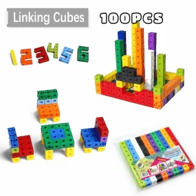 Engage and Educate: 100-Piece Mathlink Cubes Set for Creative Learning