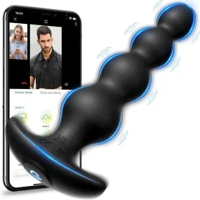 Evolved Anal Rammer Anal Beads Vibrators with App Control 9 Vibration Modes