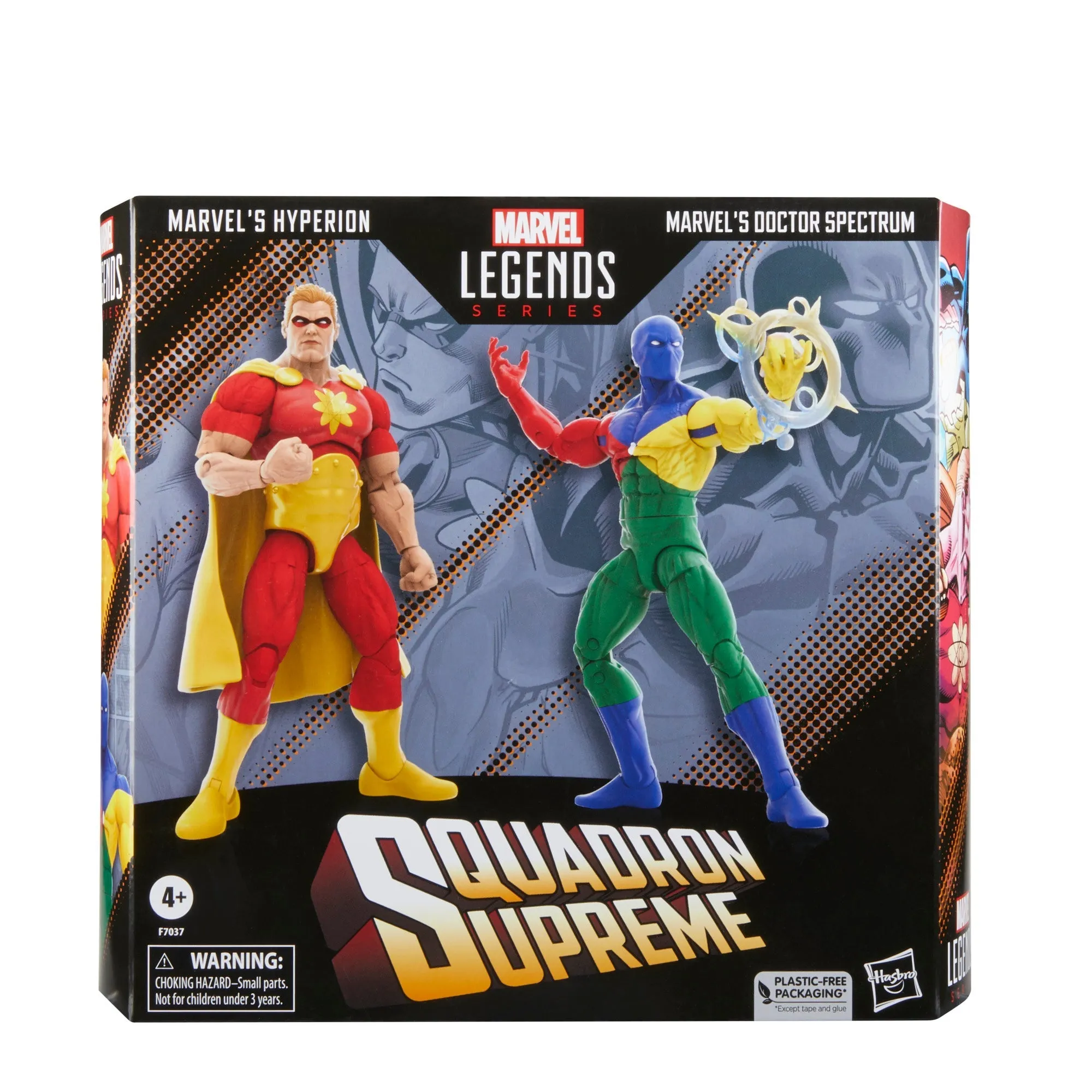 Hasbro Marvel Legends Series Squadron Supreme Marvel's Hyperion and Marvel's Doctor Spectrum