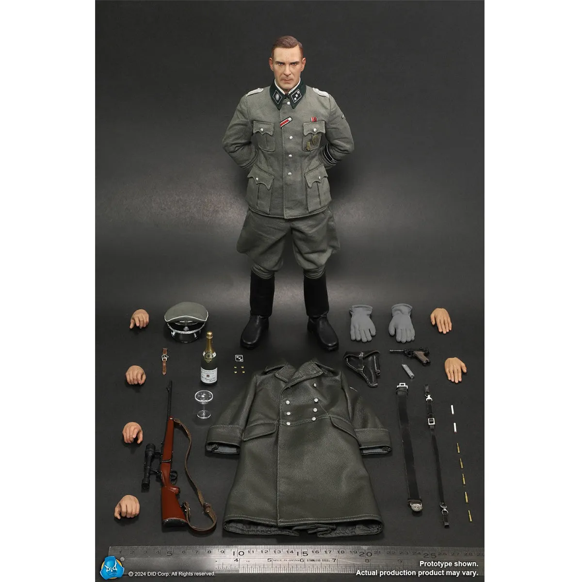 HiPlay DID Collectible Figure, WWII German Officer: Amon Goeth, Action Figurine Full Set