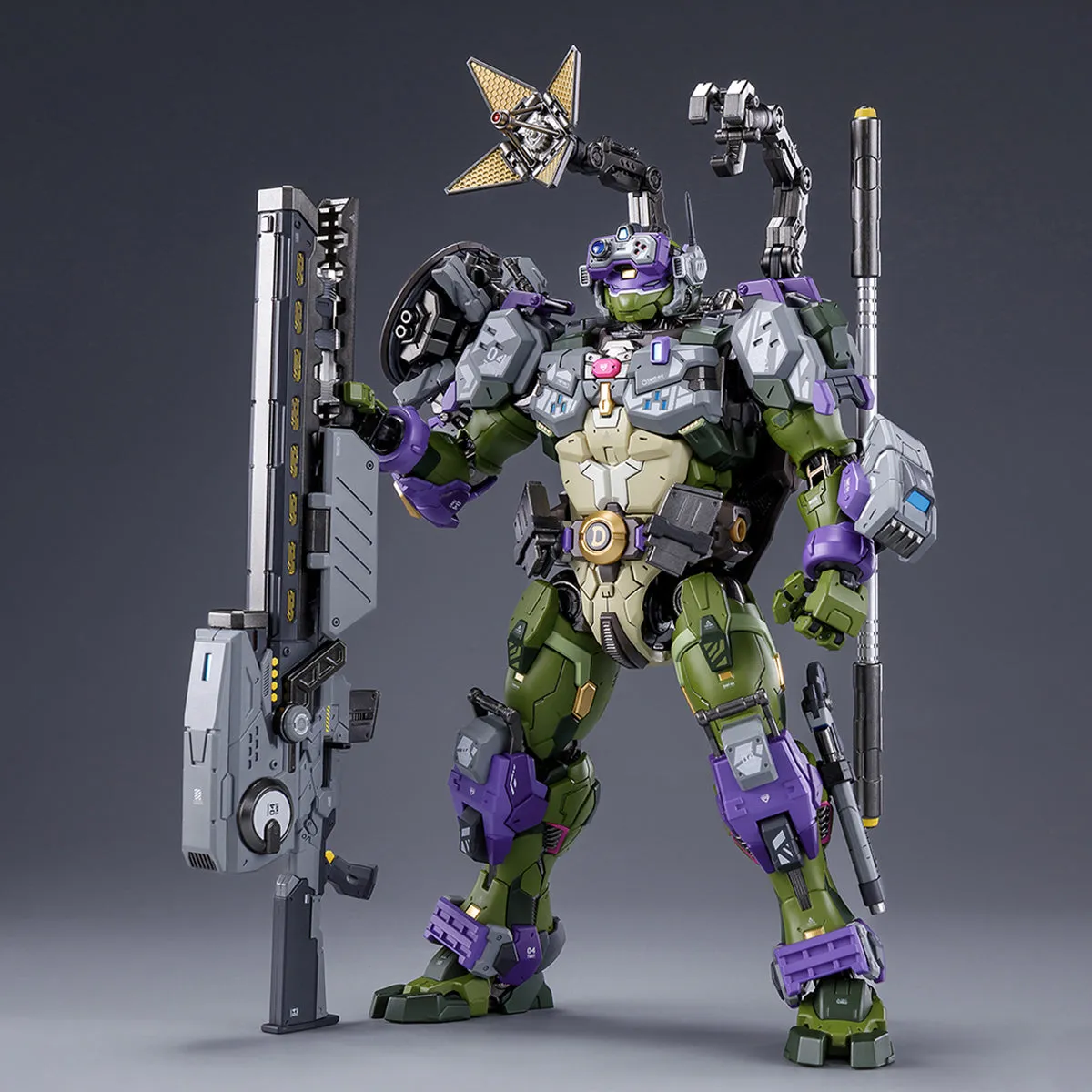 HiPlay Heatboys, Turtles Donatello, Alloy Mecha Style Action Figure Full Set