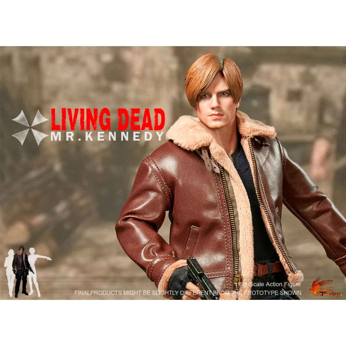 HiPlay Hot Heart Zombie Killer Kennedy Action Figure Set Version