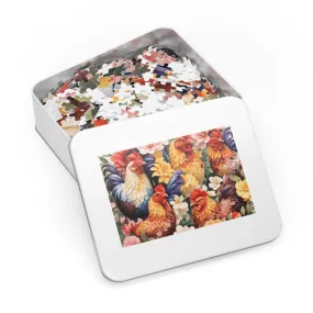 Jigsaw Puzzle, Chickens/Rooster, Personalised/Non-Personalised (30, 110, 252, 500,1000-Piece)