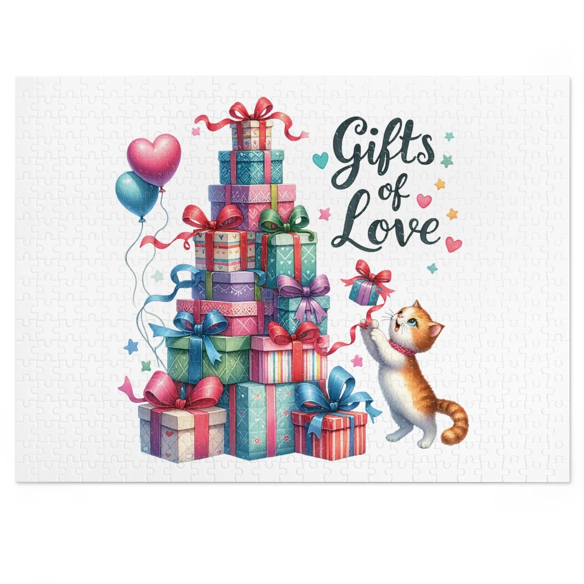 Jigsaw Puzzle, Christmas, Present Tree, Personalised/Non-Personalised (30, 110, 252, 500,1000-Piece)