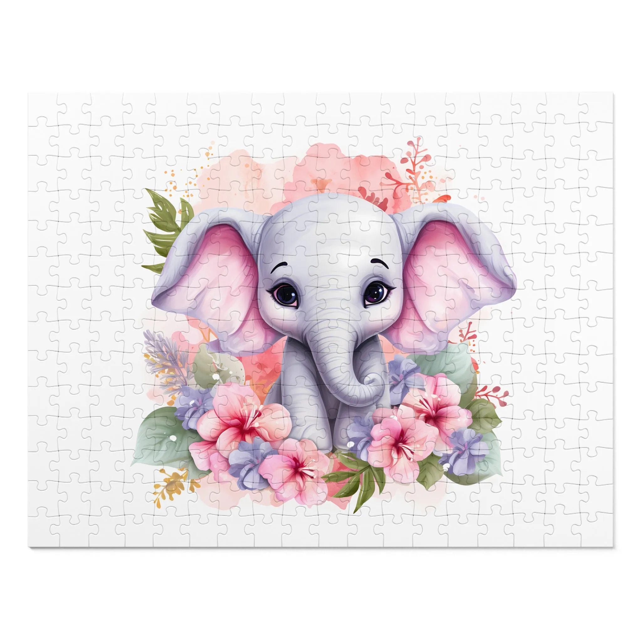 Jigsaw Puzzle, Elephant, Personalised/Non-Personalised (30, 110, 252, 500,1000-Piece)