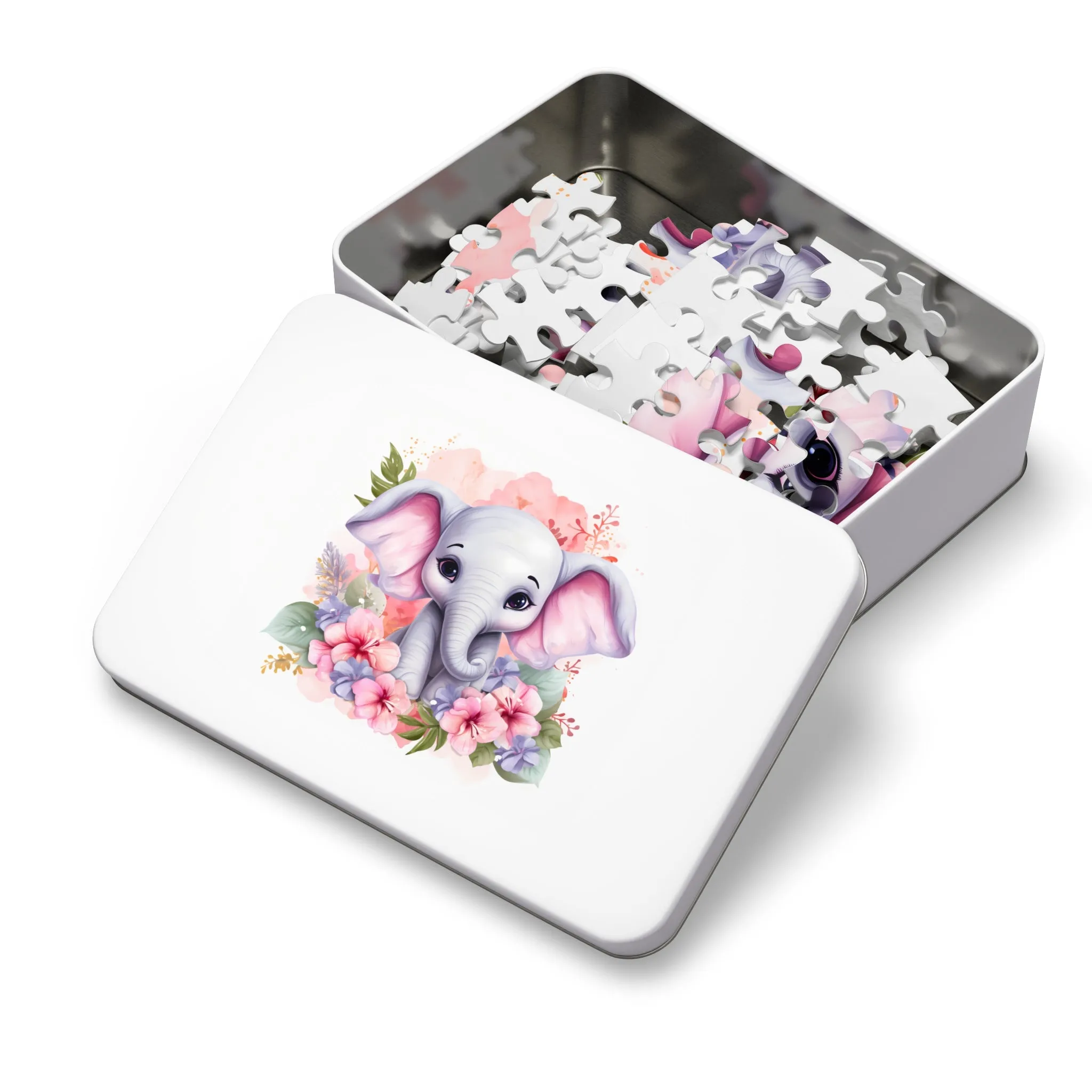 Jigsaw Puzzle, Elephant, Personalised/Non-Personalised (30, 110, 252, 500,1000-Piece)