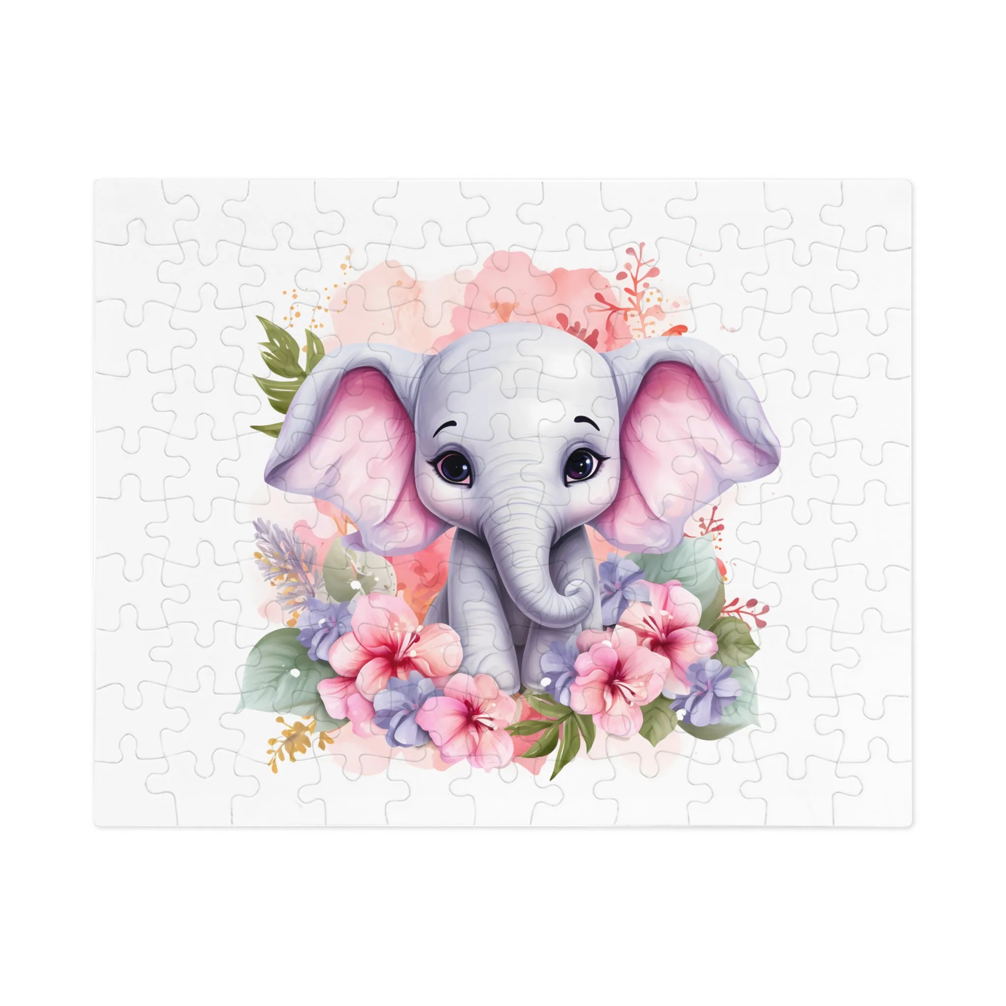 Jigsaw Puzzle, Elephant, Personalised/Non-Personalised (30, 110, 252, 500,1000-Piece)