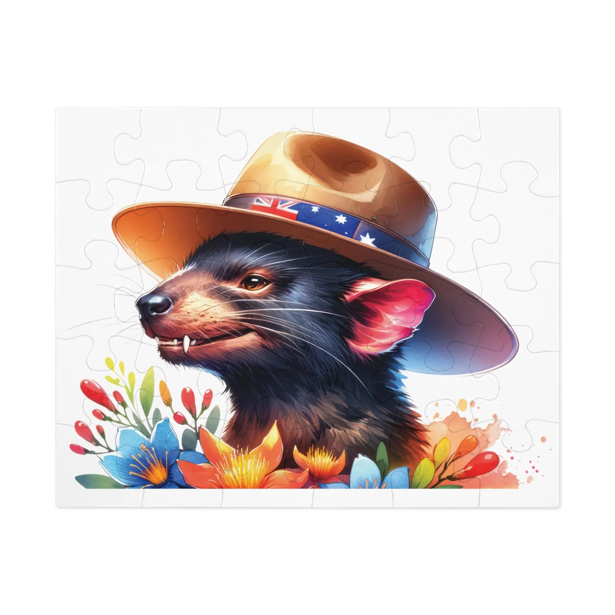 Jigsaw Puzzle in Tin, Australian Animals, Tasmanian Devil, Personalised/Non-Personalised, awd-1335(30, 110, 252, 500,1000-Piece)