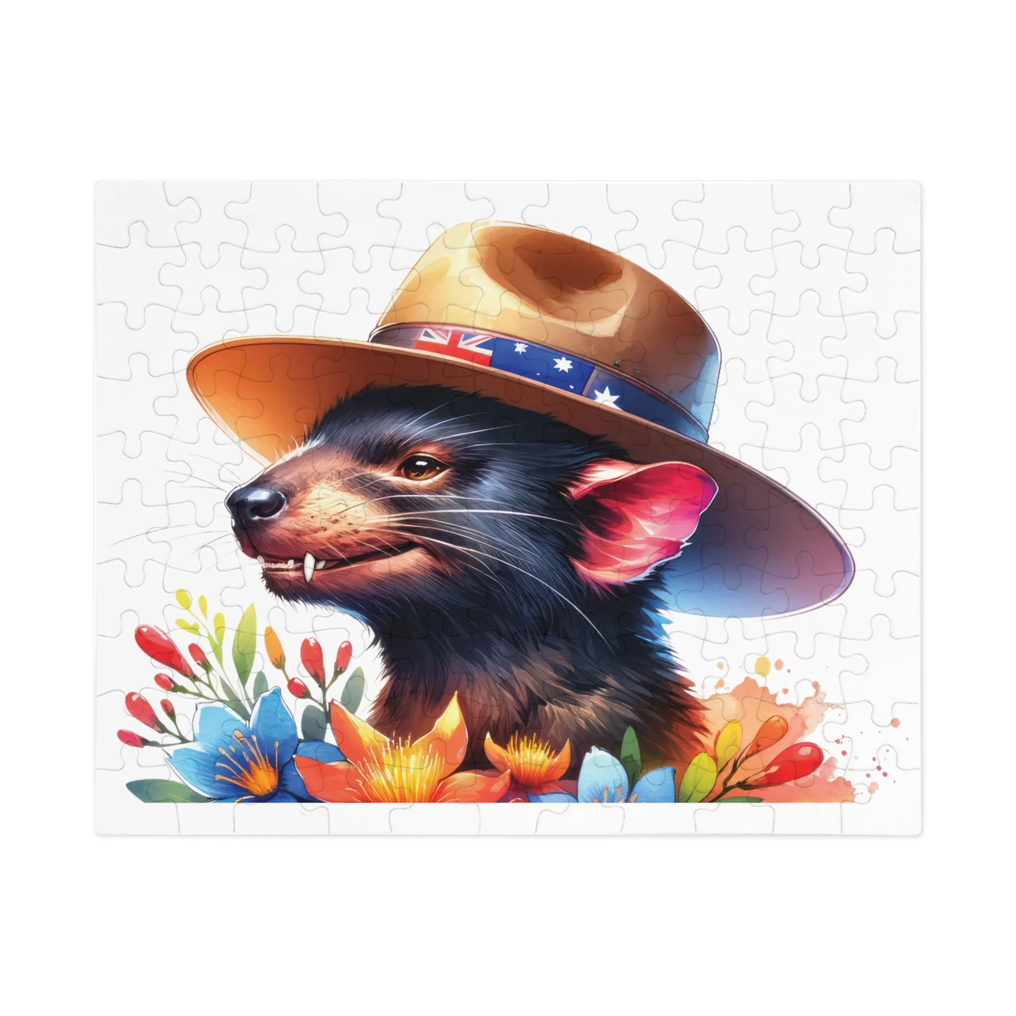 Jigsaw Puzzle in Tin, Australian Animals, Tasmanian Devil, Personalised/Non-Personalised, awd-1335(30, 110, 252, 500,1000-Piece)