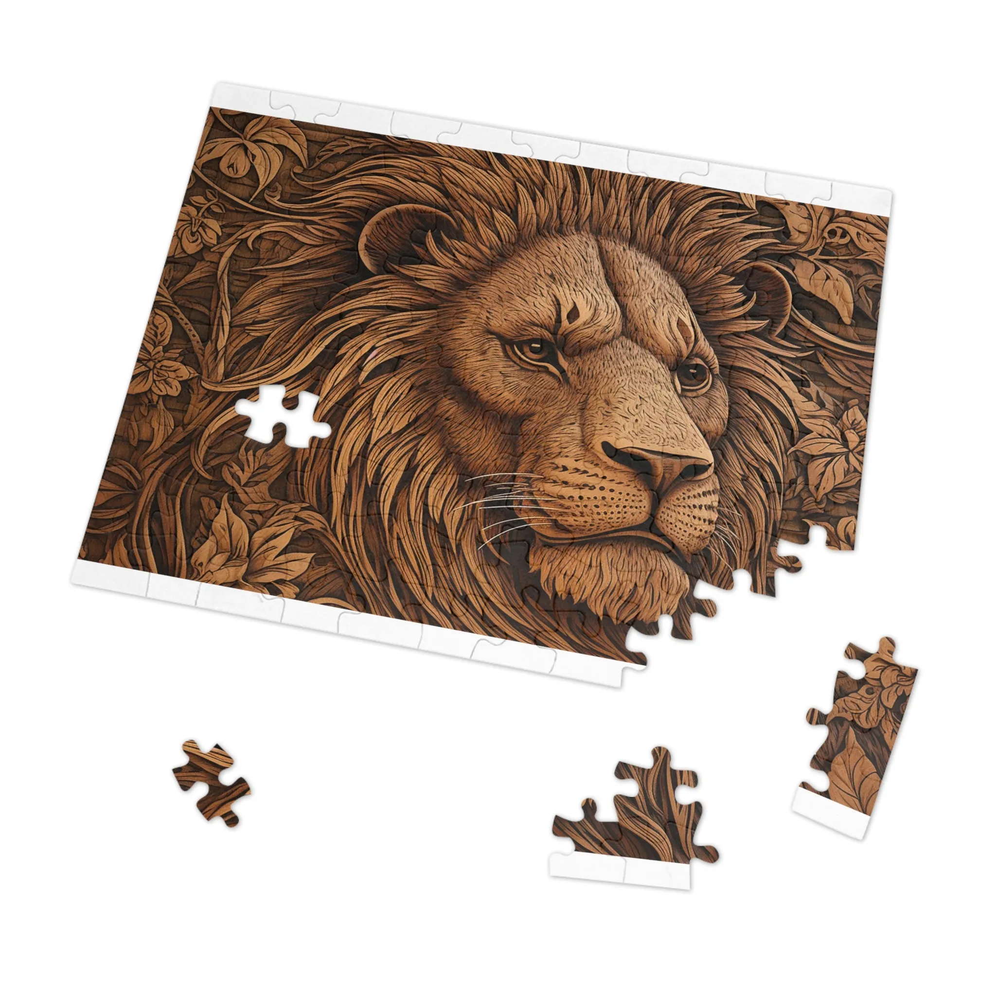 Jigsaw Puzzle, Lion, Personalised/Non-Personalised (30, 110, 252, 500,1000-Piece)