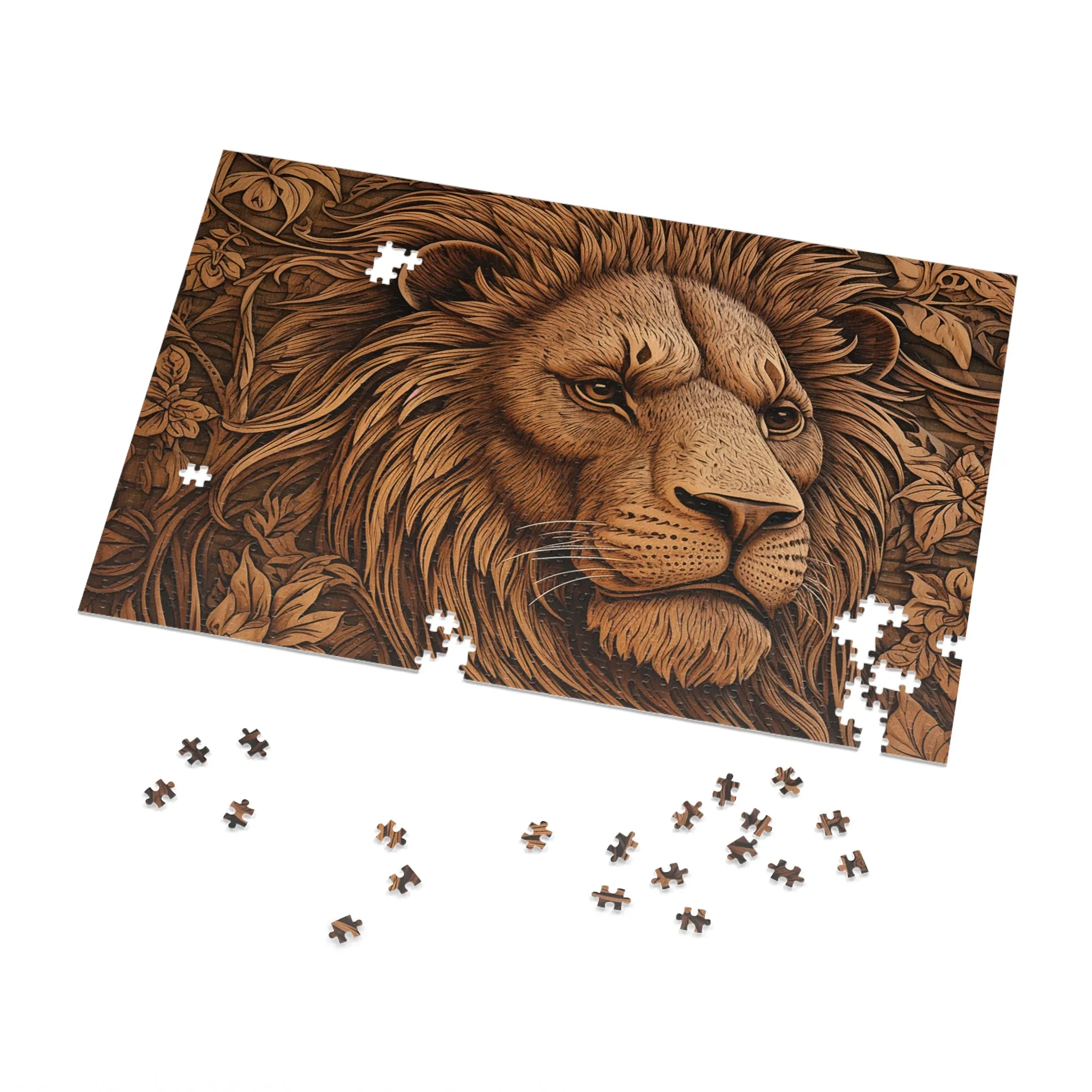 Jigsaw Puzzle, Lion, Personalised/Non-Personalised (30, 110, 252, 500,1000-Piece)