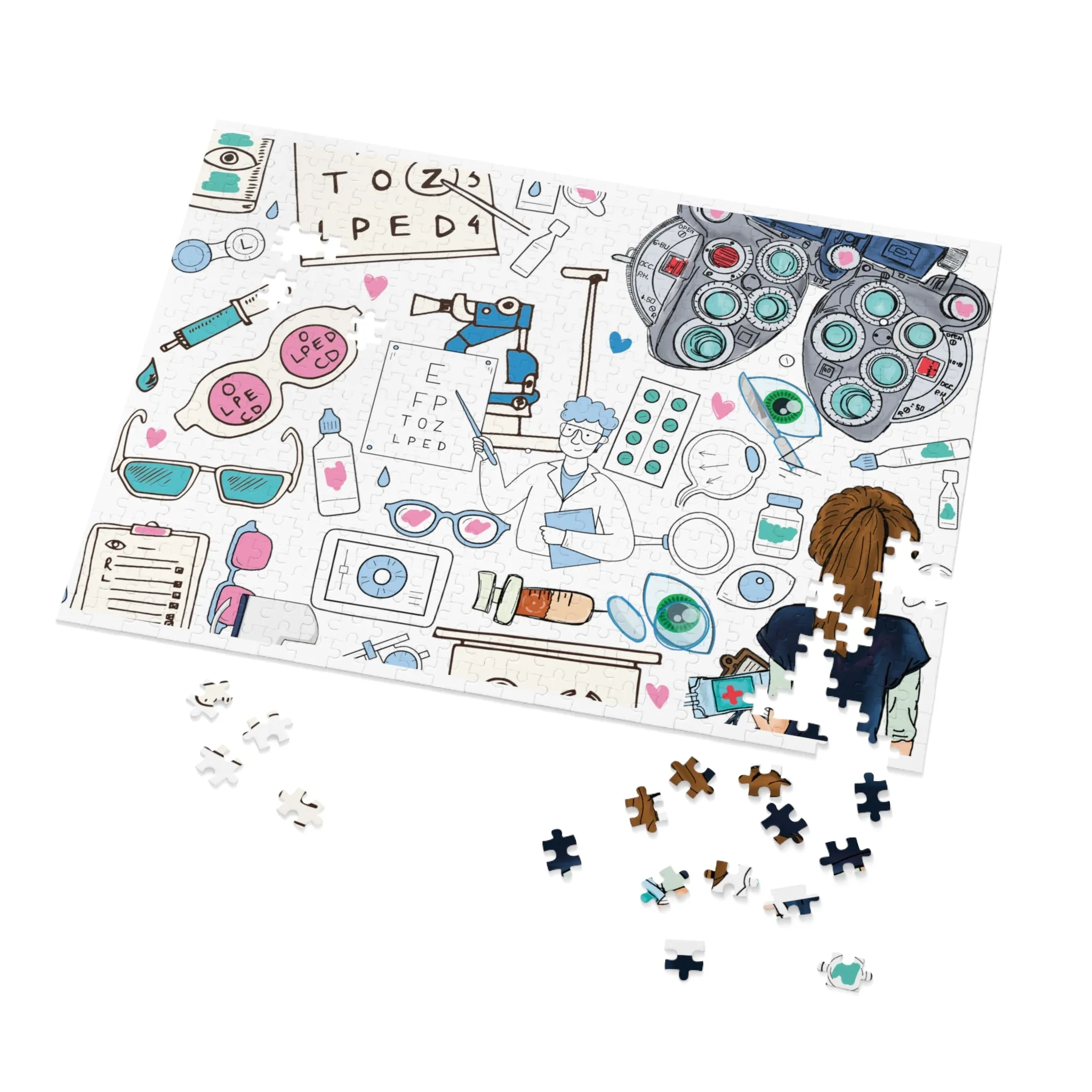 Jigsaw Puzzle, Optometrist, Personalised/Non-Personalised (30, 110, 252, 500,1000-Piece)