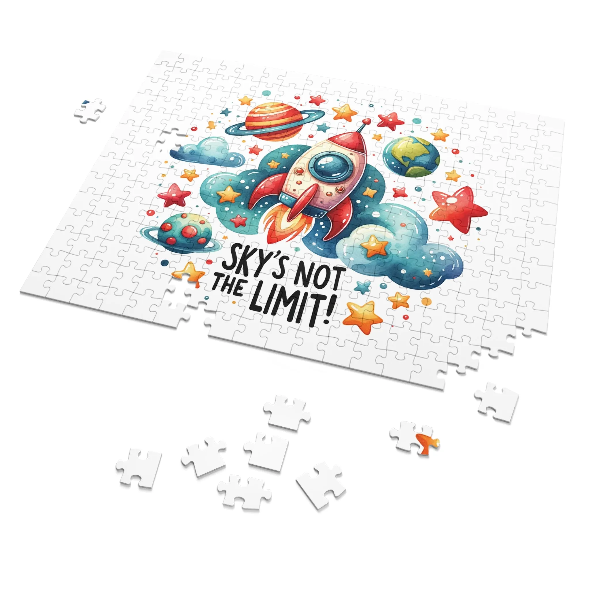 Jigsaw Puzzle, Rocket, Sky's not the Limit, Personalised/Non-Personalised (30, 110, 252, 500,1000-Piece)