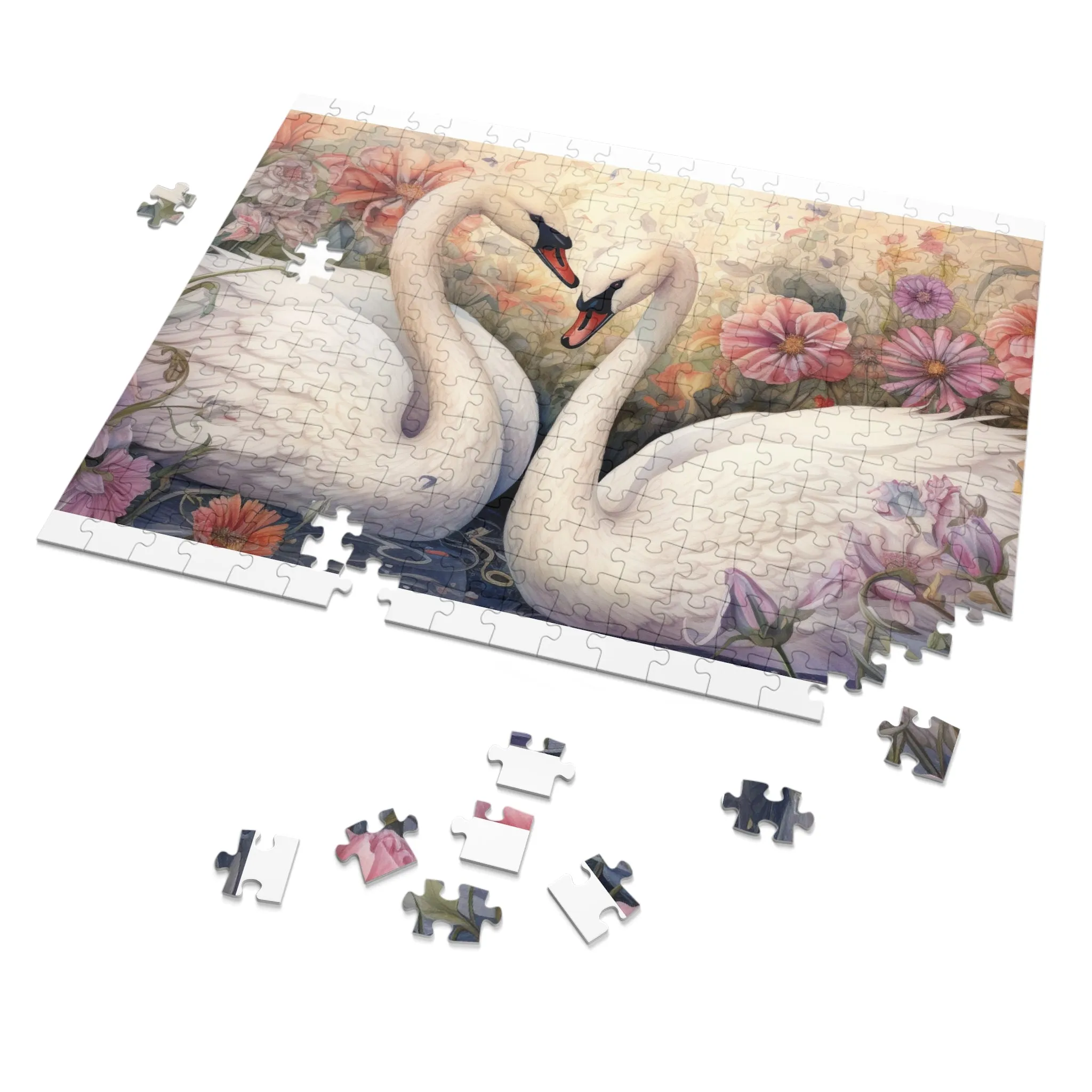 Jigsaw Puzzle, Swan, Personalised/Non-Personalised (30, 110, 252, 500,1000-Piece)