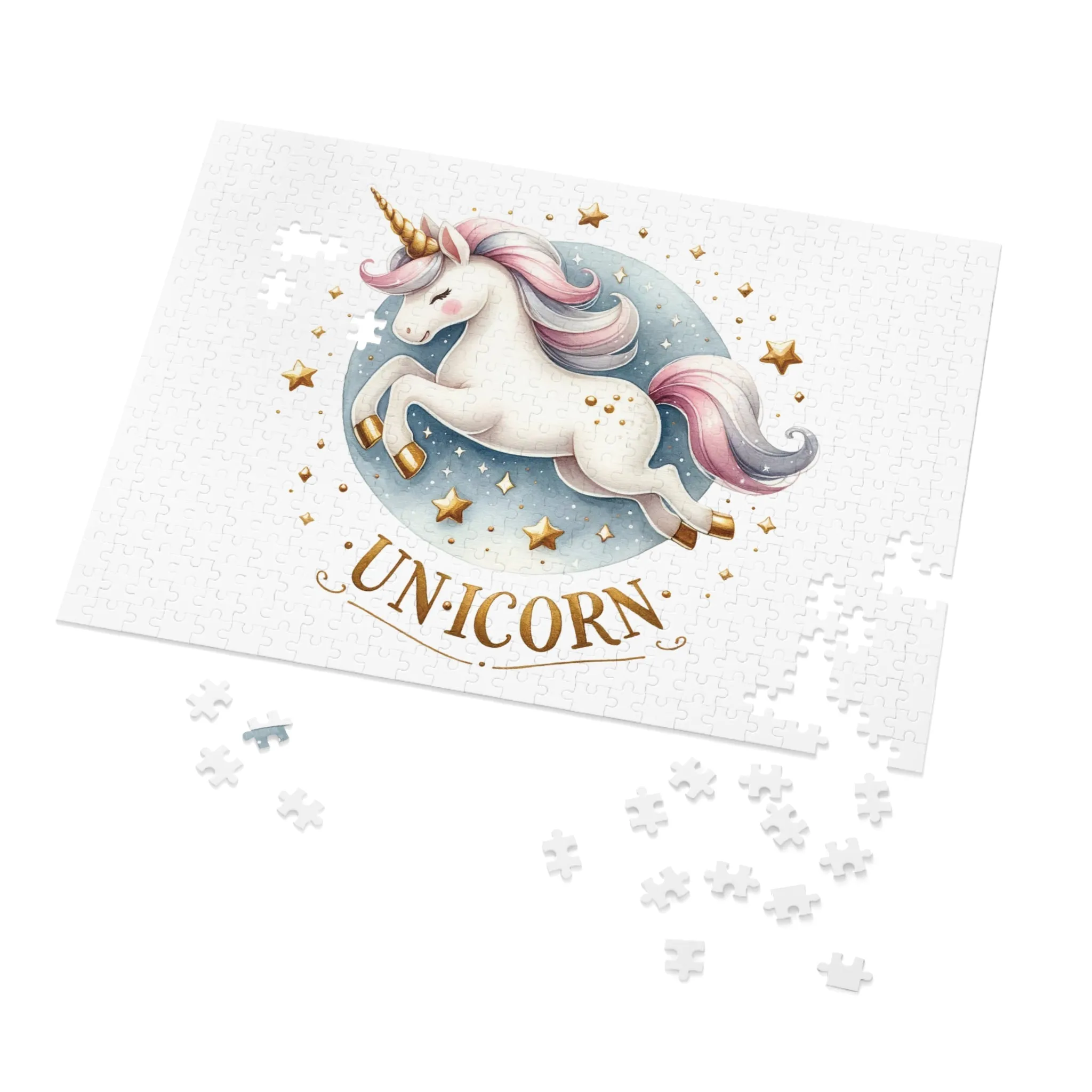 Jigsaw Puzzle, Unicorn, Personalised/Non-Personalised (30, 110, 252, 500,1000-Piece)