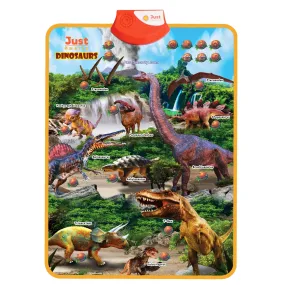 Just Smarty Dinosaurs Interactive Learning Poster