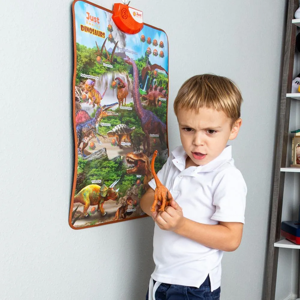 Just Smarty Dinosaurs Interactive Learning Poster