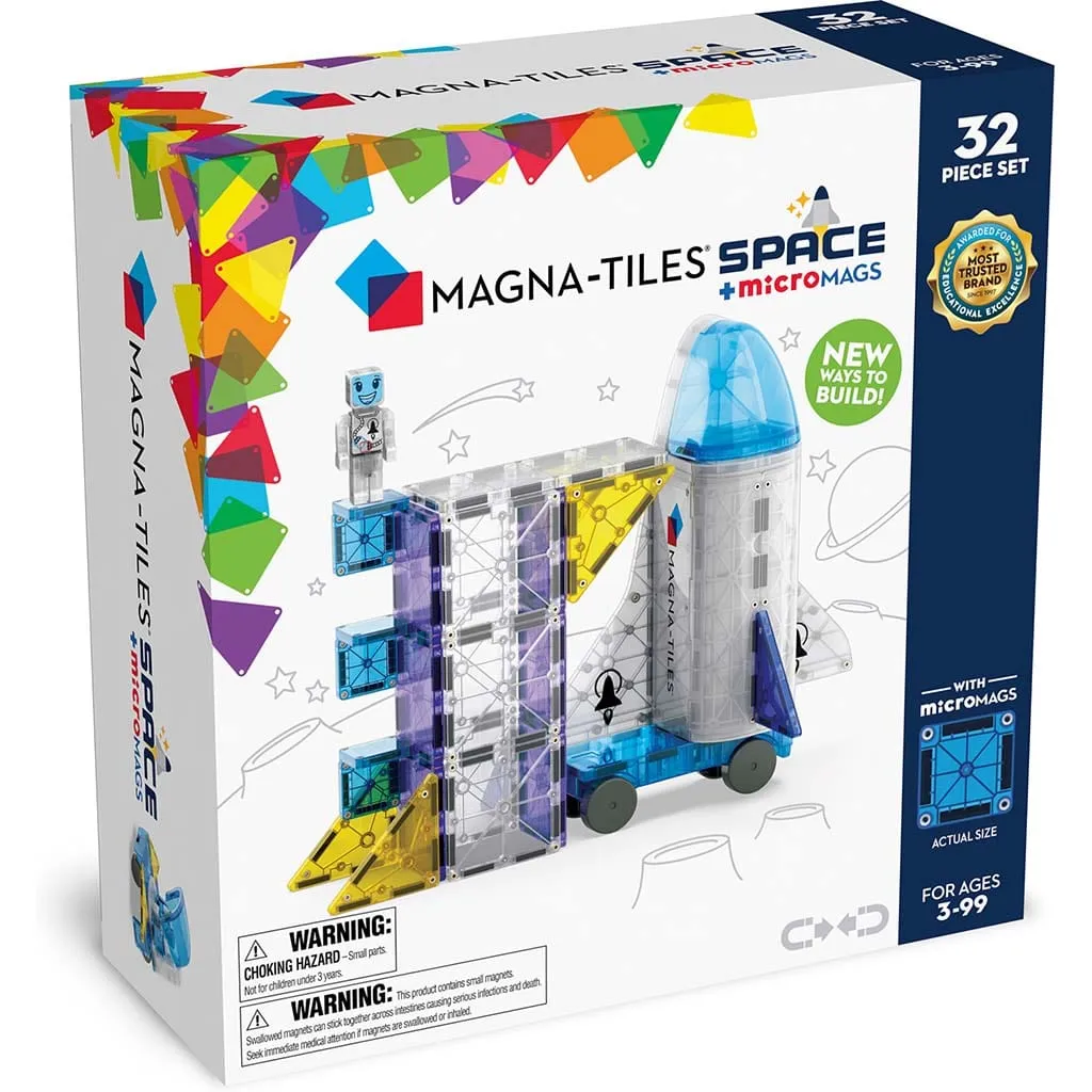 Magna-Tiles Space   MicroMAGS 32 Piece Set