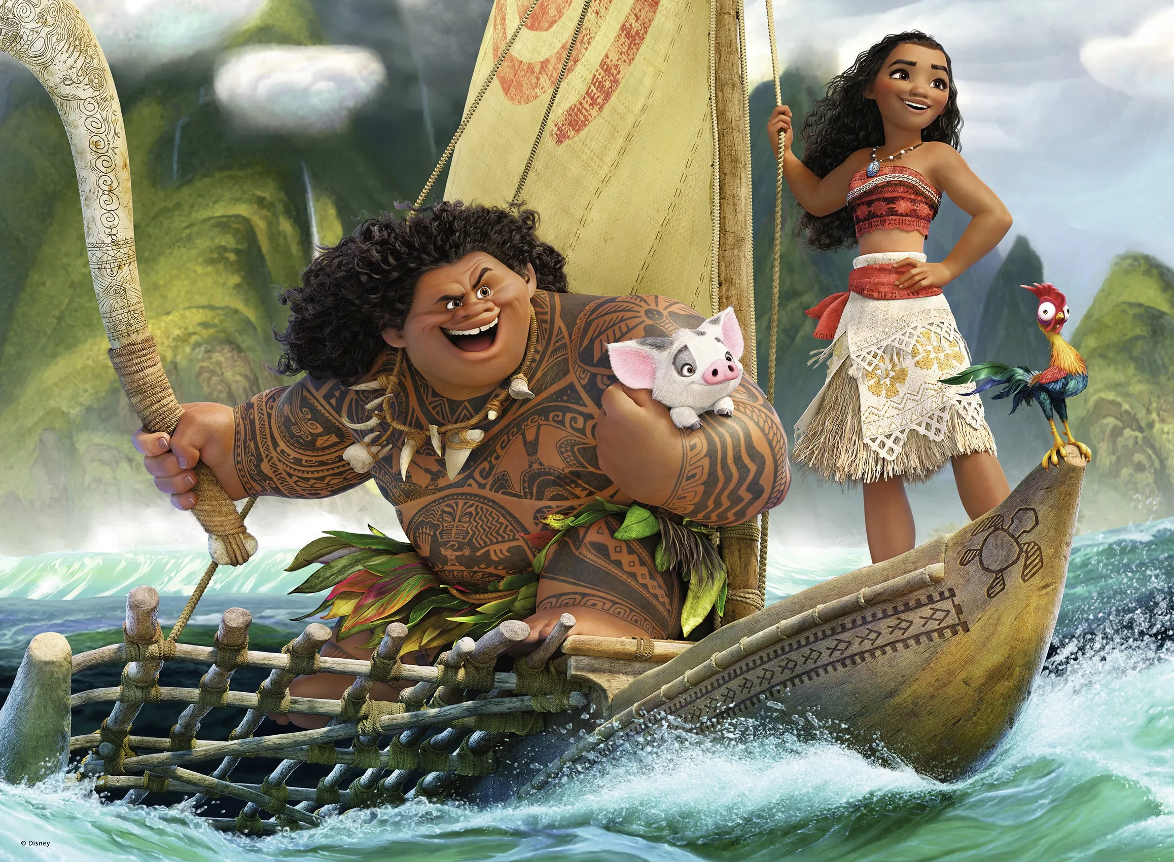 Moana and Maui - 100 pc Puzzle