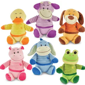 Plush Colourful Animals Cuddly Teddy Toys - Assorted