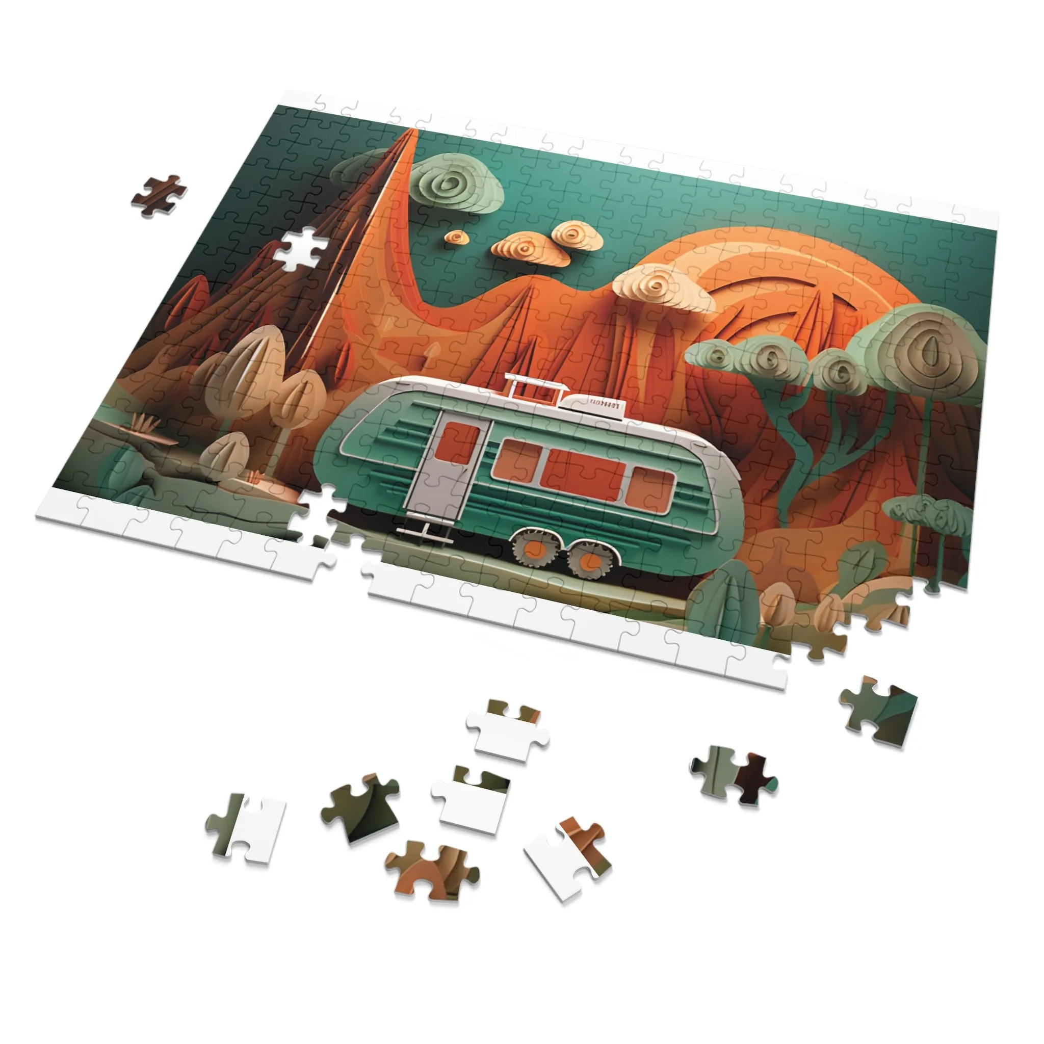 Puzzle, Caravan, Personalised/Non-Personalised (30, 110, 252, 500,1000-Piece) awd-pt-560