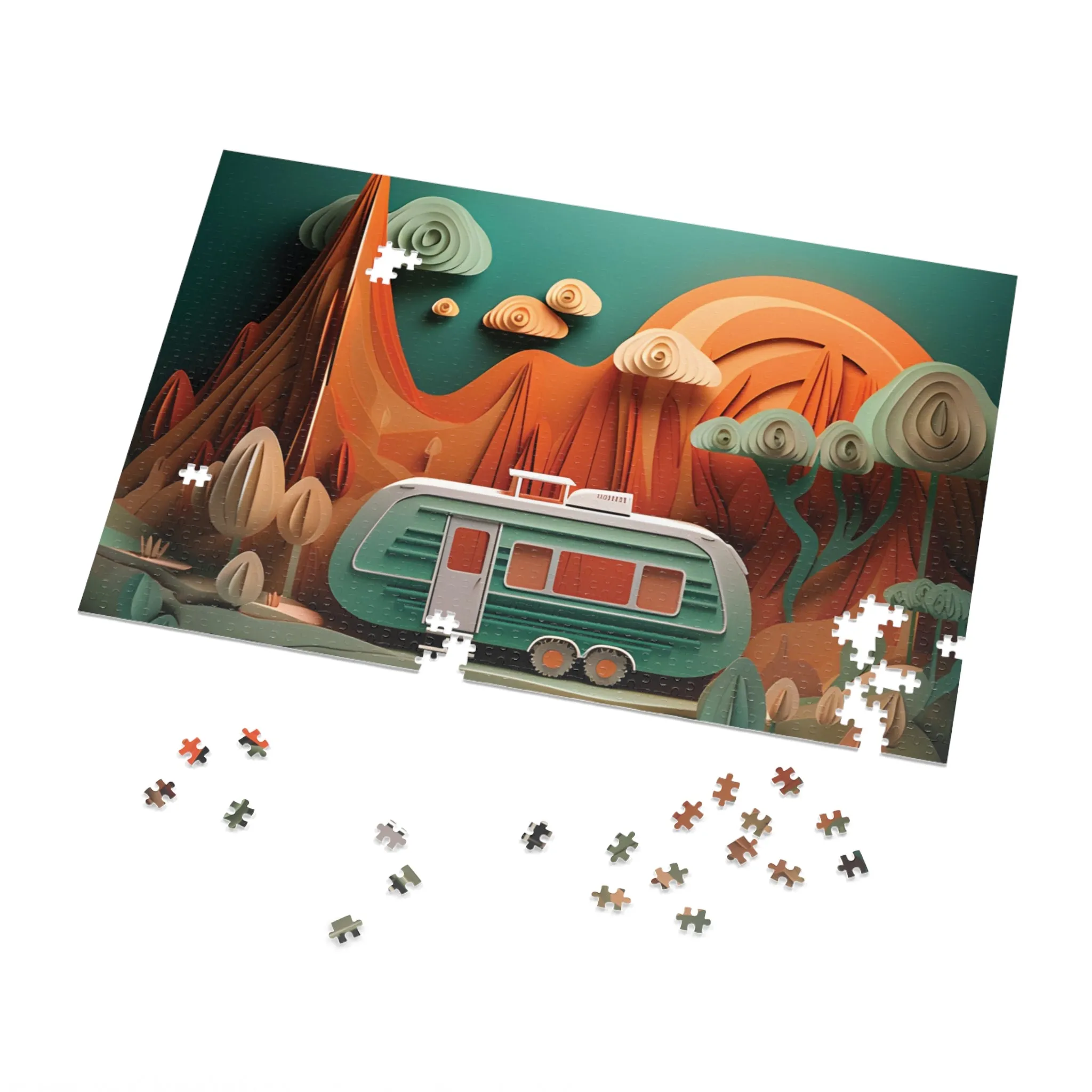 Puzzle, Caravan, Personalised/Non-Personalised (30, 110, 252, 500,1000-Piece) awd-pt-560