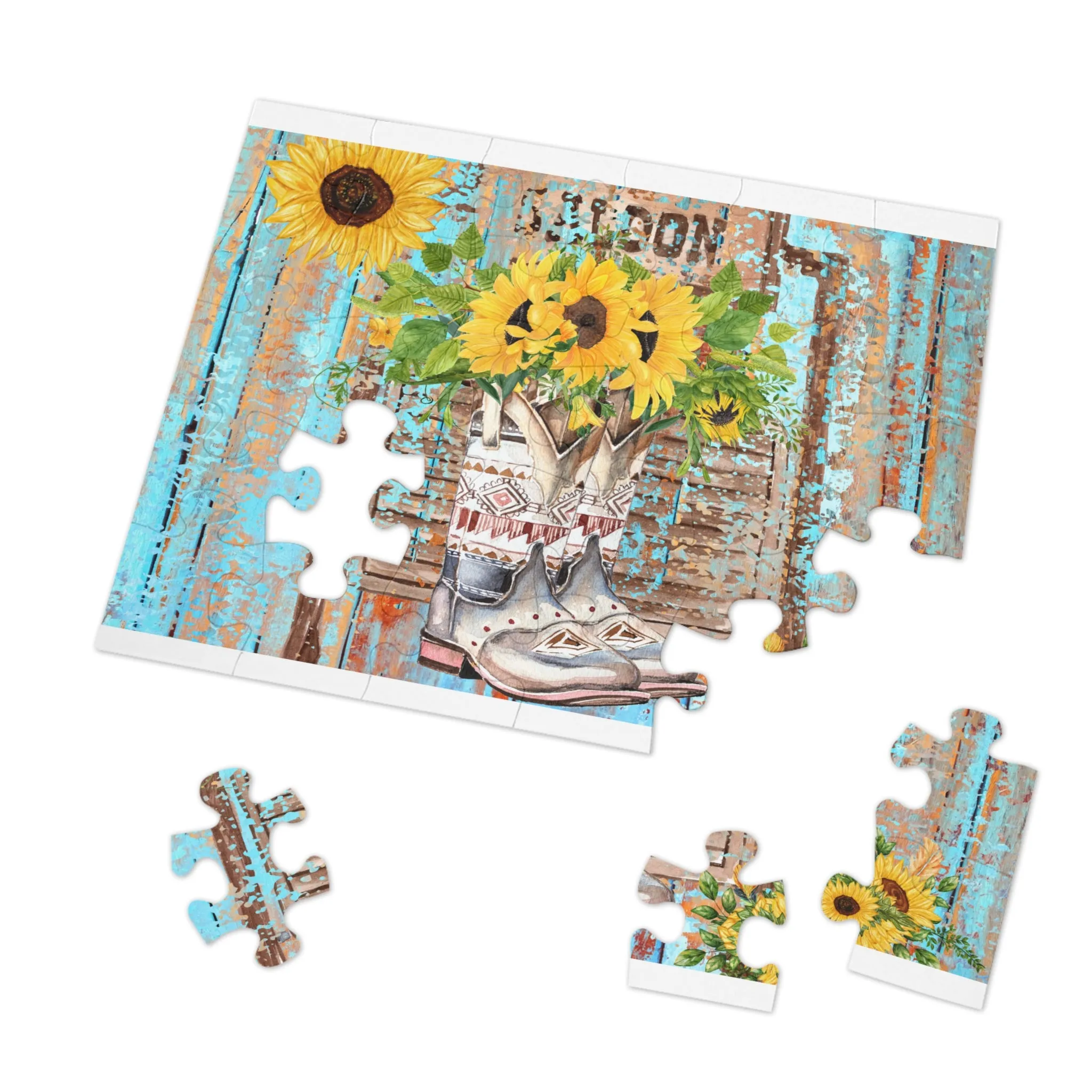 Puzzle, Country and Western, Personalised/Non-Personalised (30, 110, 252, 500,1000-Piece) awd-667