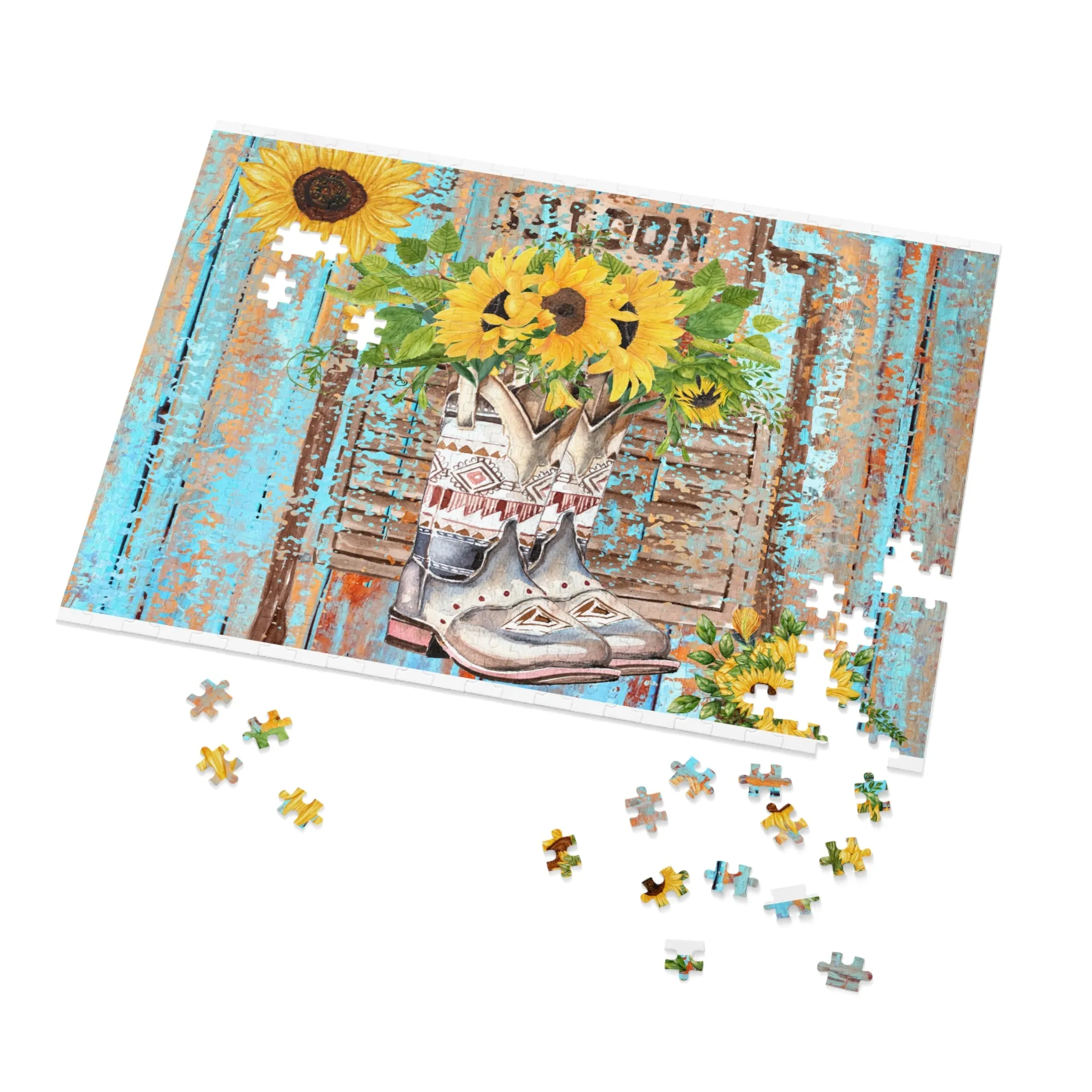 Puzzle, Country and Western, Personalised/Non-Personalised (30, 110, 252, 500,1000-Piece) awd-667