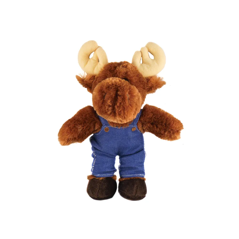 Stuffed Animal with Blue Jean Overalls Personalized12 Inches