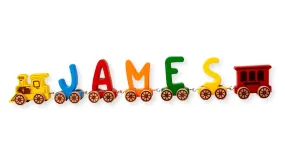 Wooden Letter Train Puzzle for Kids