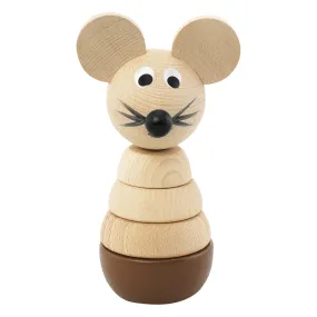 Wooden Mouse Stacking Puzzle - Murphy